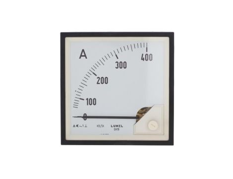 Amperomierz analogowy 96x96 N IP50 E42 400A 400/5 pozycja pracy C3 K=90 st. bez atestu KJ EA19N E42100000000