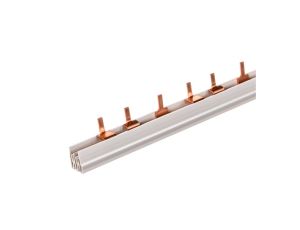 Szyna łączeniowa 3P + styk 16 mm2 sztyftowa dla Wyłączników 1P ze stykiem dodatkowym 37x (1P+styk) do cięcia (bez zaślepek w kom