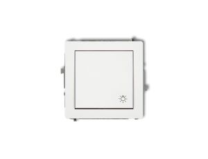 DECO Mechanizm łącznika zwierny światło, biały mat 25DWP-5