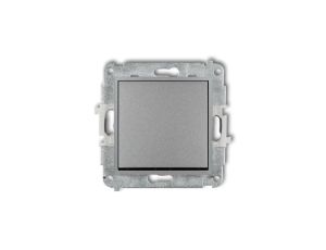ICON Mechanizm łącznika zwiernego, jednobiegunowego (jeden klawisz bez piktogramu) srebrny metalik 7IWP-4.1