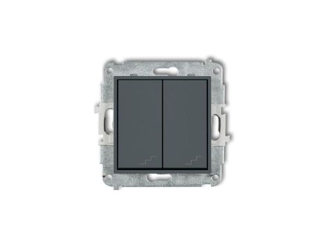 ICON Mechanizm łącznika podwójnego schodowego grafitowy mat 28IWP-33