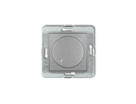 ICON Mechanizm elektronicznego regulatora oświetlenia przyciskowo-obrotowego do lamp LED srebrny metalik 7IRO-2