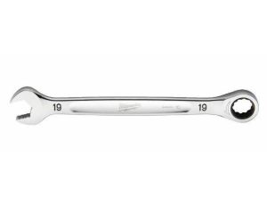 MILWAUKEE KLUCZ PŁASKO-OCZKOWY Z GRZECHOTKĄ 19mm MAXBITE