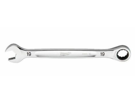 MILWAUKEE KLUCZ PŁASKO-OCZKOWY Z GRZECHOTKĄ 19mm MAXBITE
