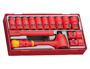 Zestaw narzędzi nasadowych izolowanych VDE 1000V z chwytem 3/8 cala 285240107