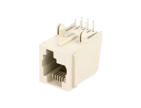 Gniazdo RJ12 6-pin Kat 3 Układ 6p6c na PCB THT 16,13mm 5555003-1