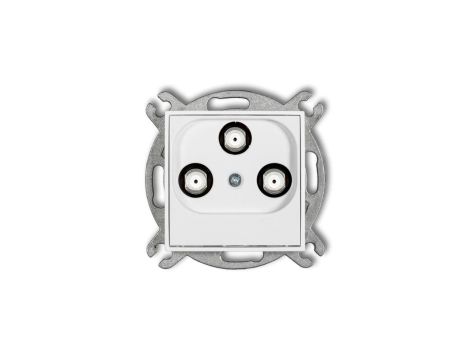 MINI Mechanizm gniazda multimedialnego 3F DATA (UPC) biały mat 25MGMU