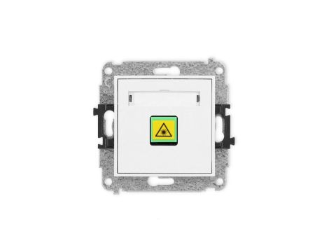 MINI Mechanizm gniazda światłowodowego/optycznego pojedynczego biały mat 25MGOP-1