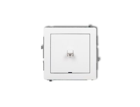 DECO Mechanizm łącznika schodowego w stylu amerykańskim (jeden klawisz, bez piktogramu), biały mat 25DWPUS-3.1