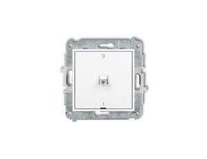 MINI Mechanizm łącznika dwubiegunowego w stylu amerykańskim biały mat 25MWPUS-9