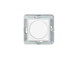 MINI Mechanizm elektronicznego regulatora oświetlenia przyciskowo-obrotowego do lamp LED biały mat 25MRO-2