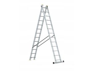 AWTOOLS DRABINA ALUMINIOWA 2x13 150KG WIELOFUNKCYJNA 2-CZĘŚCIOWA