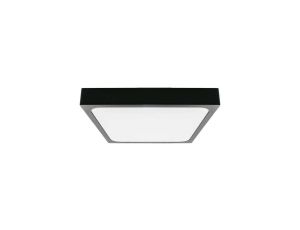 Plafoniera LED 30W 3000lm 4000K IP44 Kwadrat fi420 Mleczny Czarna Ramka 7649