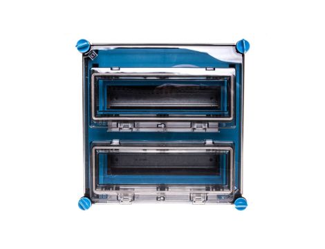Skrzynka modułowa Mi, IP 65, wlk.2 - 2x12 modułów, z zac.Fixconnect i 2 okienkami Mi 1222 2000603