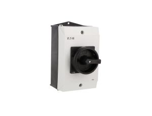 Rozłącznik 40A 3P w obudowie IP65 czarna rączka z blokadą P1-40/I2/SVB-SW 199912