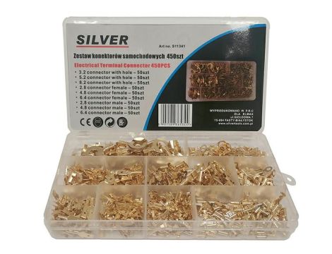 ZESTAW KONEKTORÓW SAMOCHODOWYCH 450szt. /SILVER - 2