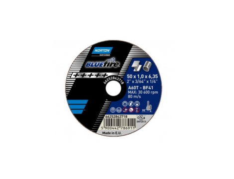 NORTON TARCZA DO METALU 50mm x 1.0 x 6,35 BLUE FIRE...