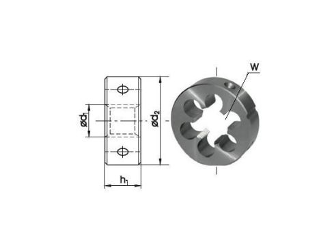 FANAR NARZYNKA CALOWA G 3/8" GWINT RUROWY WALCOWY HSS 800, DIN-EN 24231