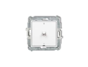 ICON Mechanizm łącznika dwubiegunowego w stylu amerykańskim biały mat 25IWPUS-9