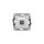 ICON Mechanizm gniazda antenowego pojedynczego TV srebrny metalik 7IGTV-1