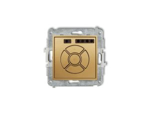 ICON Mechanizm elektronicznego sterownika roletowego (przycisk strefowy) złoty 29ISR-5