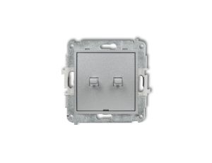 ICON Mechanizm łącznika zwiernego żaluzjowego w stylu amerykańskim srebrny metalik 7IWPUS-8