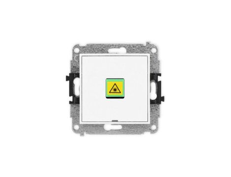 ICON Mechanizm gniazda światłowodowego/optycznego pojedynczego, bez pola opisowego biały IGOPBO-1