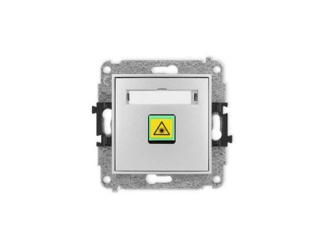 ICON Mechanizm gniazda światłowodowego/optycznego pojedynczego srebrny metalik 7IGOP-1