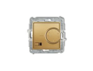 ICON Mechanizm elektronicznego regulatora temperatury z czujnikiem podpodłogowym złoty 29IRT-1