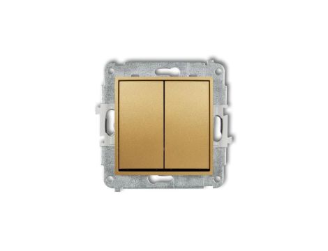 ICON Mechanizm łącznika żaluzjowego z podtrzymaniem (dwa klawisze bez piktogramów) złoty 29IWP-88.1