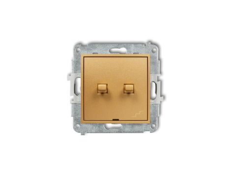 ICON Mechanizm łącznika podwójnego schodowego w stylu amerykańskim złoty 29IWPUS-33