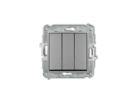 ICON Mechanizm łącznika potrójnego srebrny metalik 7IWP-7