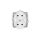 ICON Mechanizm gniazda podwójnego do ramki bez uziemienia 2x2P (bez przesłon torów prądowych) biały IGPR-2