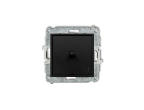 ICON Mechanizm łącznika zwierny dzwonek w stylu amerykańskim czarny mat 12IWPUS-4