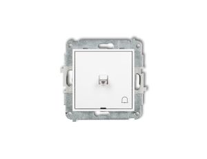 ICON Mechanizm łącznika zwierny dzwonek w stylu amerykańskim biały IWPUS-4