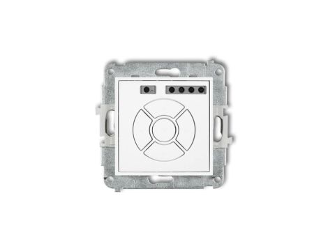 ICON Mechanizm elektronicznego sterownika roletowego (przycisk strefowy) biały mat 25ISR-5