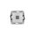 ICON Mechanizm gniazda antenowego pojedynczego TV, bez pola opisowego srebrny metalik 7IGTVBO-1