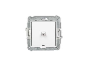 ICON Mechanizm łącznika krzyżowego w stylu amerykańskim (jeden klawisz bez piktogramu) biały IWPUS-6.1