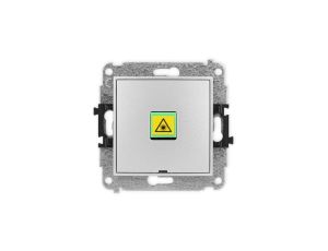 ICON Mechanizm gniazda światłowodowego/optycznego pojedynczego, bez pola opisowego srebrny metalik 7IGOPBO-1