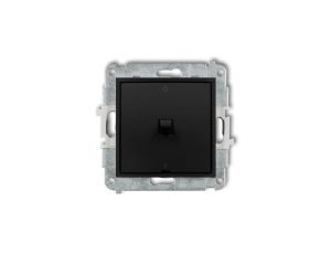 ICON Mechanizm łącznika dwubiegunowego w stylu amerykańskim czarny mat 12IWPUS-9