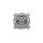 ICON Mechanizm gniazda abonenckiego RTV-SAT przelotowego 10dB srebrny metalik 7IGSP