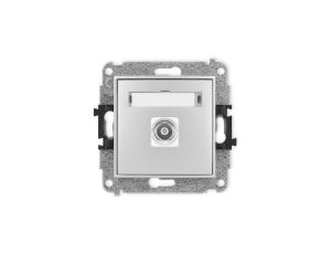 ICON Mechanizm gniazda pojedynczego BNC srebrny metalik 7IGBNC-1