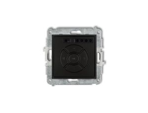 ICON Mechanizm elektronicznego sterownika roletowego (sterowanie lokalne) czarny mat 12ISR-1