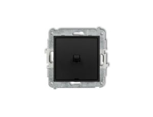 ICON Mechanizm łącznika krzyżowego w stylu amerykańskim (jeden klawisz bez piktogramu) czarny mat 12IWPUS-6.1