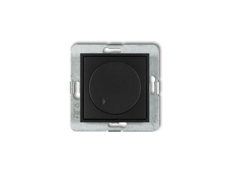 ICON Mechanizm elektronicznego regulatora oświetlenia przyciskowo-obrotowego do lamp LED czarny mat 12IRO-2