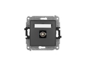 ICON Mechanizm gniazda pojedynczego BNC grafitowy mat 28IGBNC-1