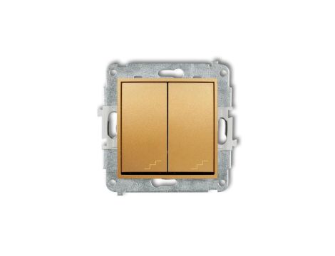 ICON Mechanizm łącznika podwójnego schodowego złoty 29IWP-33