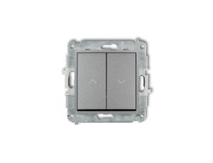 ICON Mechanizm łącznika żaluzjowego z podtrzymaniem srebrny metalik 7IWP-88