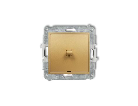 ICON Mechanizm łącznika zwiernego, jednobiegunowego w stylu amerykańskim (jeden klawisz bez piktogramu) złoty 29IWPUS-4.1