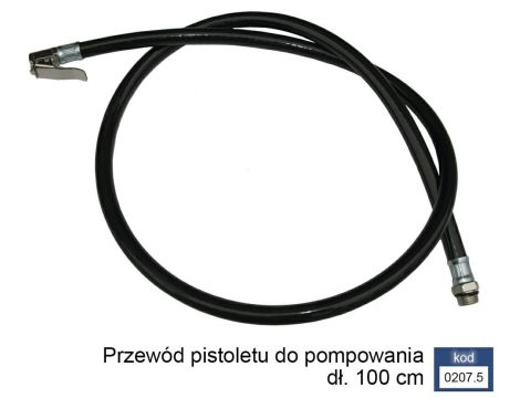 ADLER WĘŻYK DO PIST. Z MANOMETREM 100cm